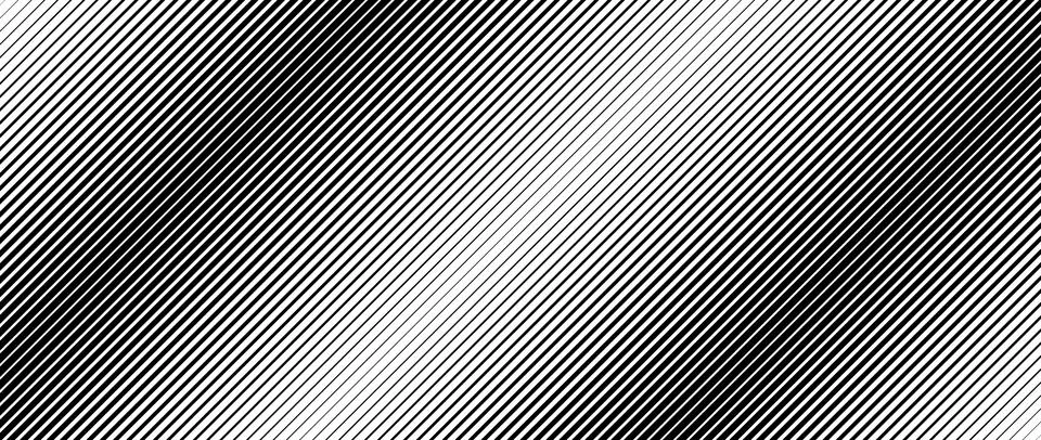 Oblique line halftone gradient texture. Faded diagonal stripe gradation Illustrazione stock