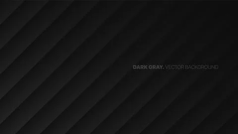 Oblique Lines 3D Vector Blurred Effect Dark Gray Abstract Background Illustrazione stock