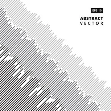 Oblique lines gray black random tinted lines seamless pattern background Illustrazione stock