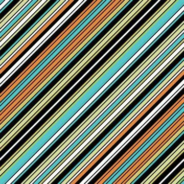 Oblique seamless pattern with color lines and contour 4522 Stock Illustration