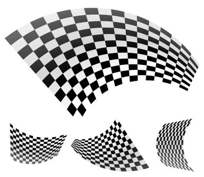 Oblong Abstract racing flags Stock Illustration