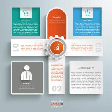 Oblong round banner rectangles 3 options 2 holes Stock Illustration