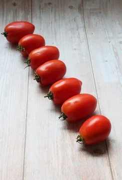 Oblong tomatoes Stock Photos