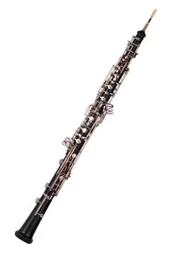 Oboe on white background Stock Photos