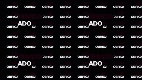 Obrigado Text 02 Stock Footage 147931201