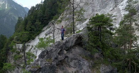 Obrits Drone Shot I’m On Top Of The World Stock Footage 112229416
