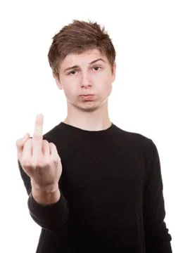 Obscene Gesture Stock Photos