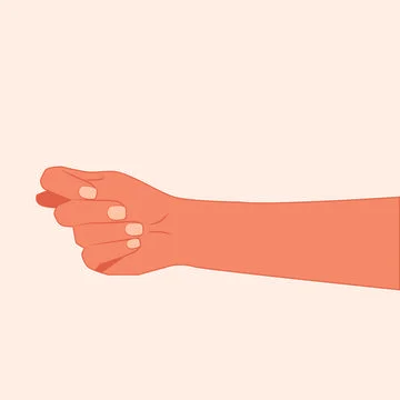Obscene gesture. Vector illustration Fig sign hands gesture. Hand shows fig sign Stock Illustration