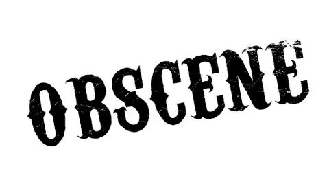 Obscene rubber stamp Stock Illustration