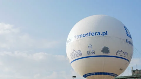 Observation Balloon in Krakow Stock Footage 133077251