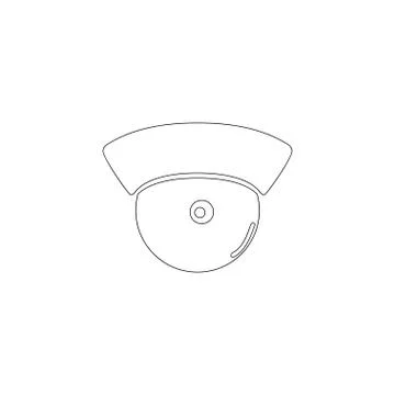 Observation camera. flat vector icon Stock Illustration