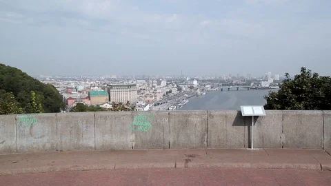 Observation deck on the city Video stock 123842561
