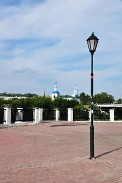 Observation deck of the city. Stock Photos