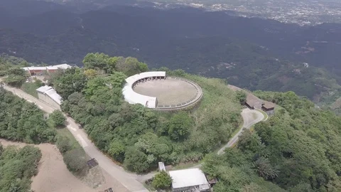 Observation Deck Hill Top Aerial Stock Footage 119831799