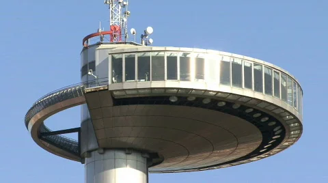 Observation deck Madrid Zoom out 2 Vídeo Stock 374855