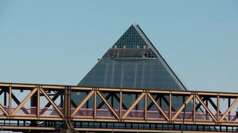 Observation Deck of the Memphis Pyramid Stock-Footage 58158993