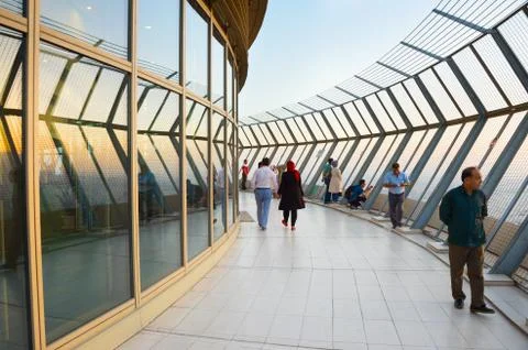 Observation deck. Milad Tower, Tehran Foto stock
