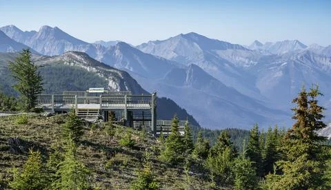 Observation Deck in Sunshine Meadows Stock Photos