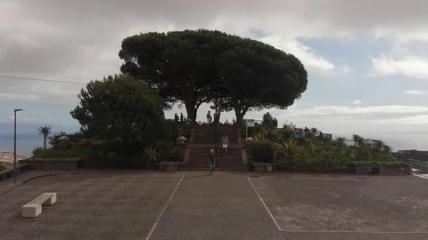 Observation deck on top of the city Stock Footage 120758740