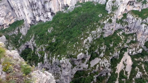The observation deck of the Verdon gorges. Provence. France Stock Footage 113461699