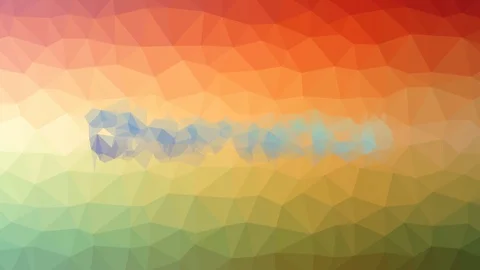 Observation Dissolving Technological Tessellated Looping Moving Triangles Stock-Footage 113874158