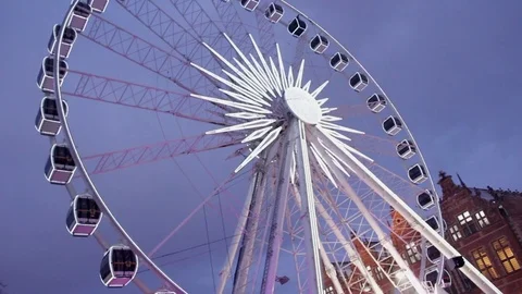 Observation, ferries wheel Stock Footage 71483309