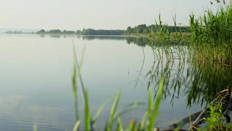Observation of the float that is kept on the water of the lake. Vídeos de archivo 243010249