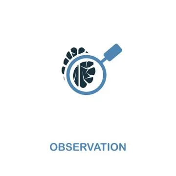 Observation icon in two colors design. Premium style from artificial Stock Illustration