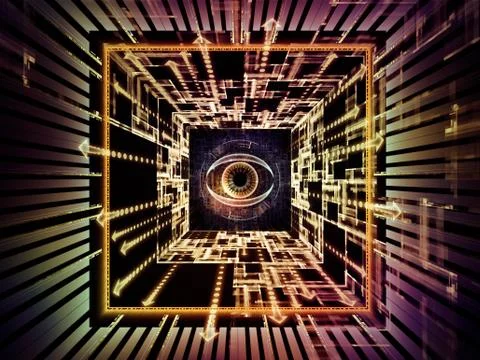 Observation Mechanism 스톡 일러스트