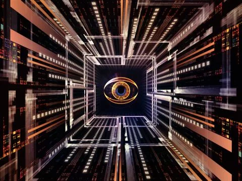 Observation Mechanism 스톡 일러스트