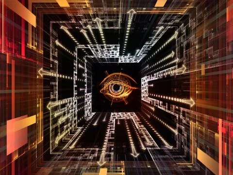 Observation Mechanism 스톡 일러스트