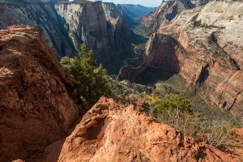 Observation Point Overlook Clouds Vídeo Stock 98594166