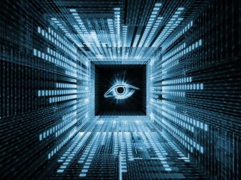 Observation Reality 스톡 일러스트