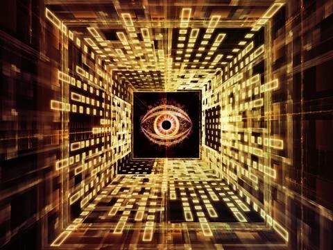 Observation Reality 스톡 일러스트