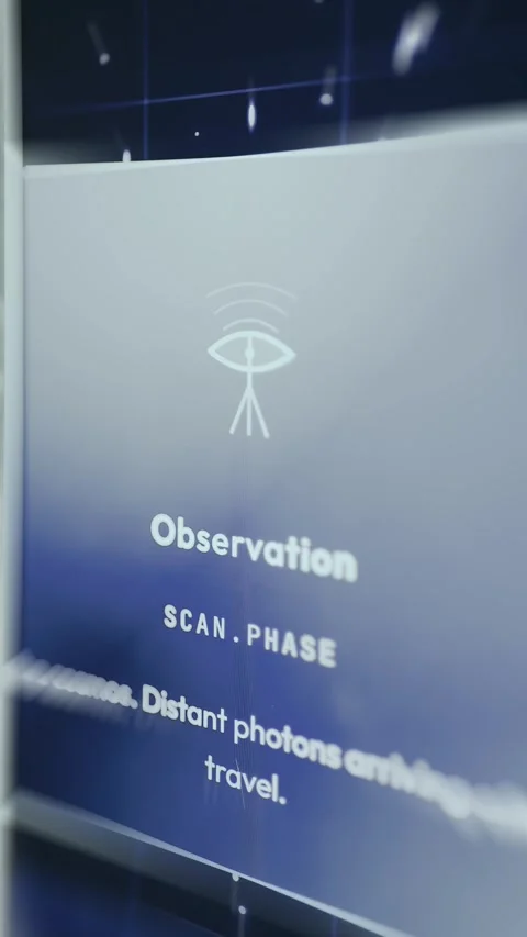 Observation stage gathering data for space travel planning Stock Footage 334944575