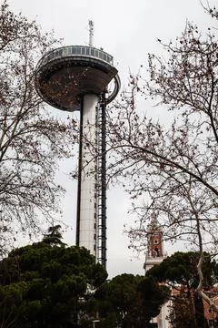 The observation tower in Madrid Stock Photos