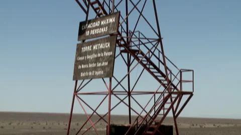Observation Tower of the Nazca Lines Stock Footage 327573499