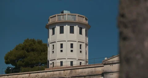 Observation Tower at Pula Castle Video stock 335196329