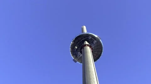 Observation tower on the seafront of Brighton Stock Footage 66688304