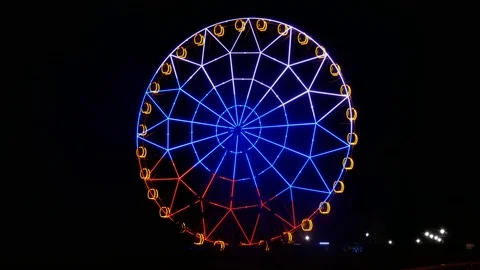 The observation wheel timelapse Stock Footage 93397613