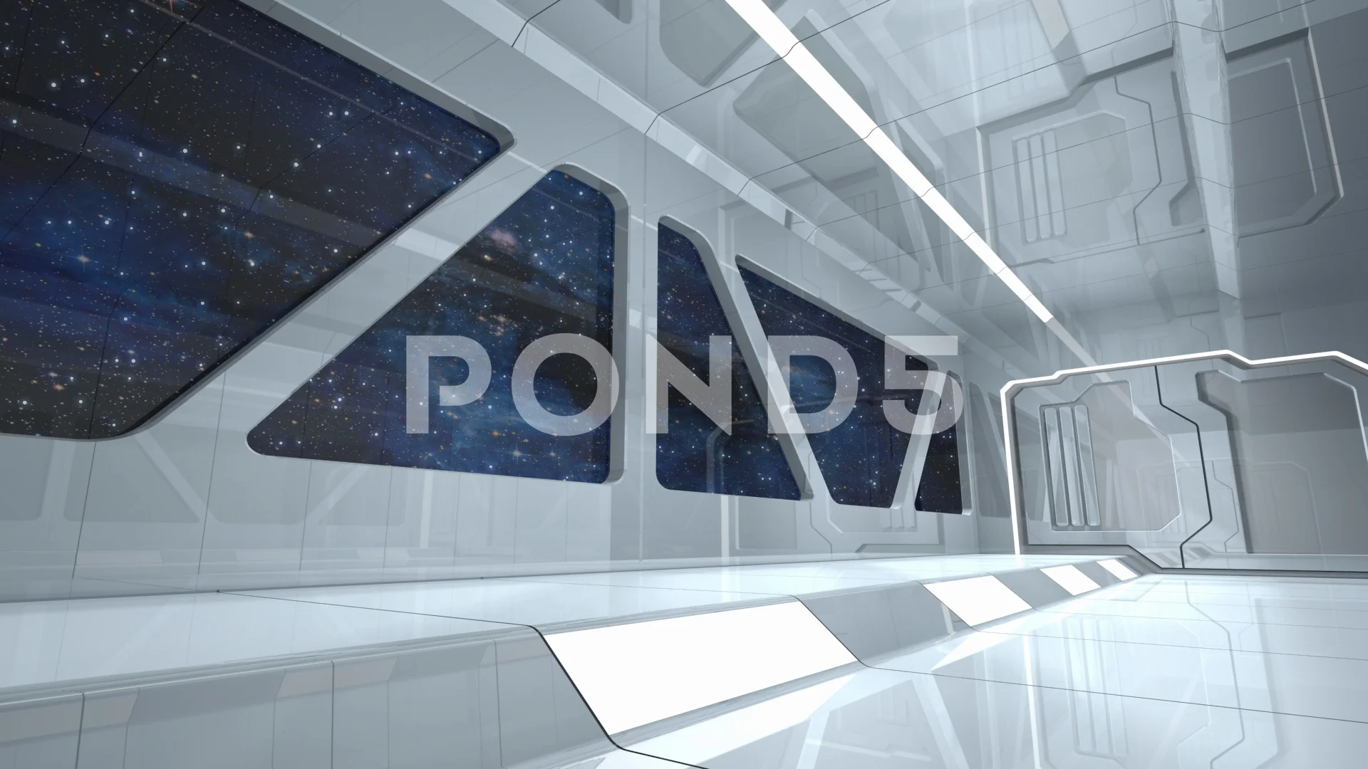 Observation Windows Inside Space Ship Tr... | Stock Video | Pond5