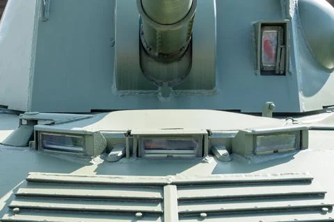 Observation windows of the tank from the front Photos