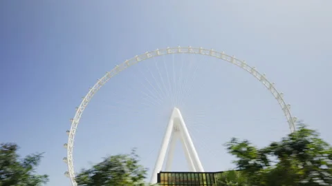 Observational wheel in Dubai Stock Footage 220112304