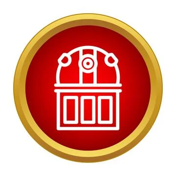 Observatory building discovering astronomy science icon イラスト素材