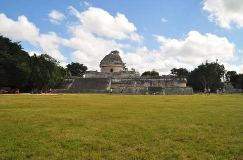 Observatory at the Chichen Itza archaeological site, Mexico Foto stock