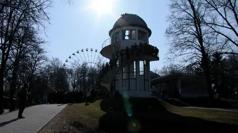 Observatory eclipse of the sun the moon, 20/03/2015 Stock Footage 48217335