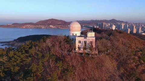 Observatory far orbit 3 Stock Footage 296647040