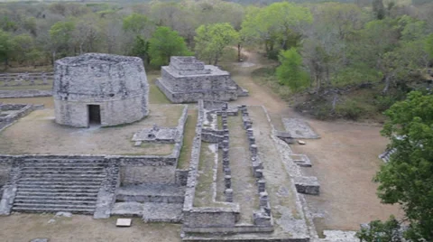 Observatory in mayan ruins Stock Footage 37974781