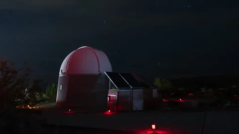 Observatory at night-Timelapse - 8K Stock Footage 342571683