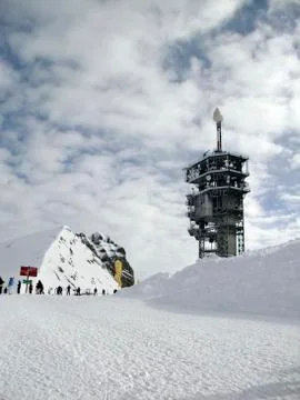 Observatory on titlis Foto stock